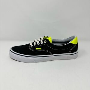 New in Box Men’s Size 10 Vans Era Black and Neon Yellow Sneaker